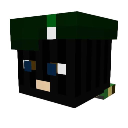 Cloverisqt Minecraft avatar head, 3D render