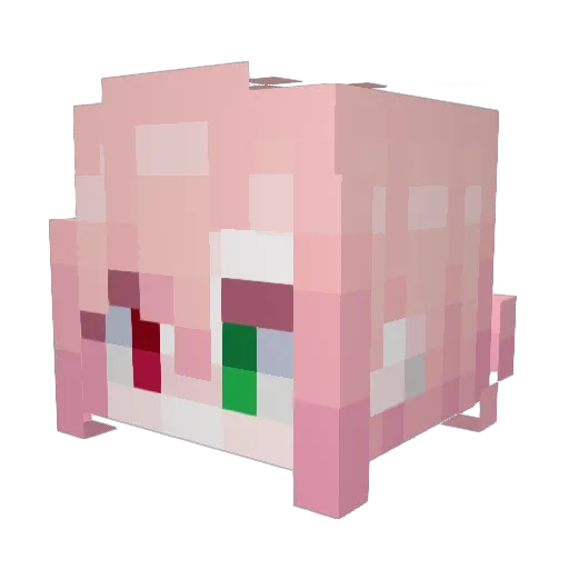 Clovi3 Minecraft avatar head, 3D render