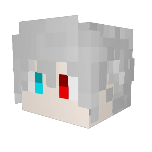 Cloviskk Minecraft avatar head, 3D render