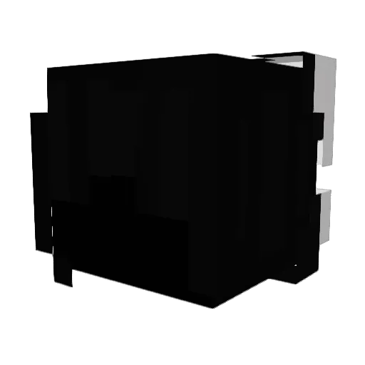 ClowByss Minecraft avatar head, 3D render
