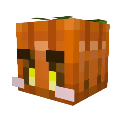 ClowdeRey Minecraft avatar head, 3D render