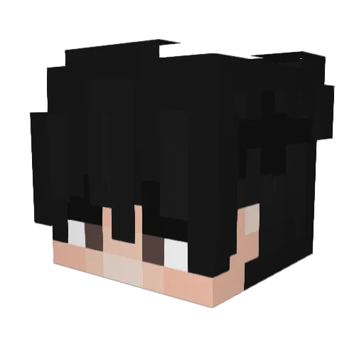 Clown20_0 Minecraft avatar head, 3D render