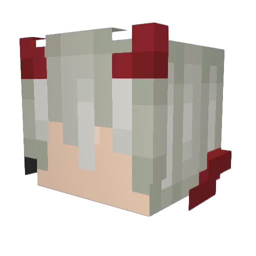 ClownCanPVP Minecraft avatar head, 3D render