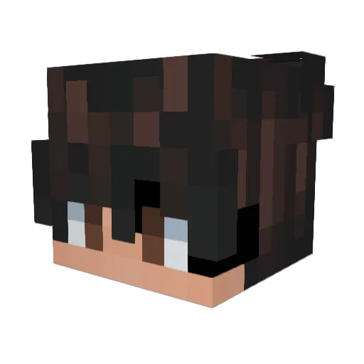 ClownDecimate Minecraft avatar head, 3D render