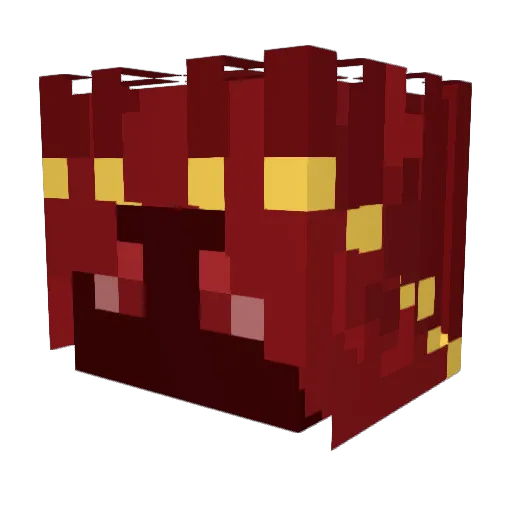ClownHair Minecraft avatar head, 3D render
