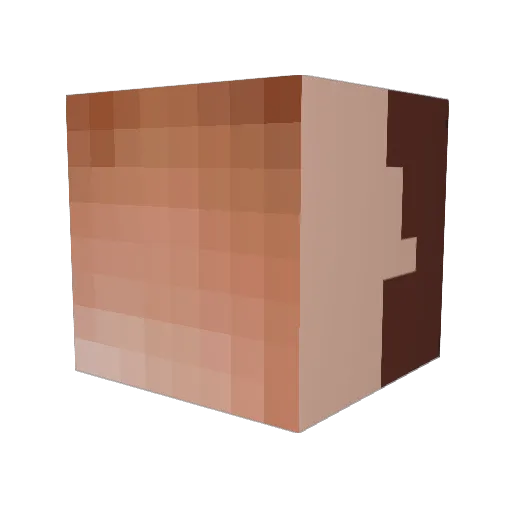 ClownLoveSSStory Minecraft avatar head, 3D render