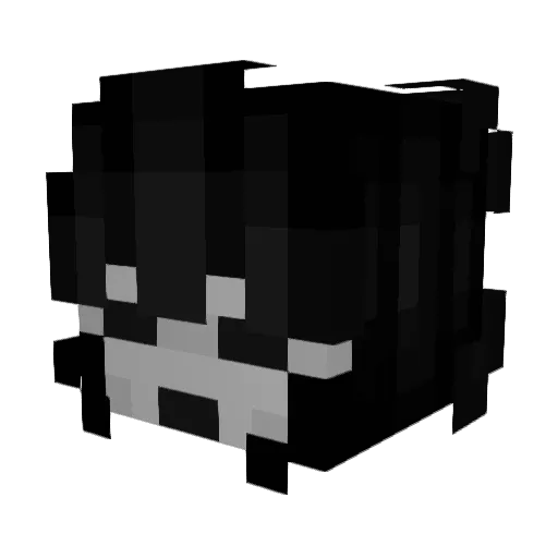 Clown_Maid Minecraft avatar head, 3D render