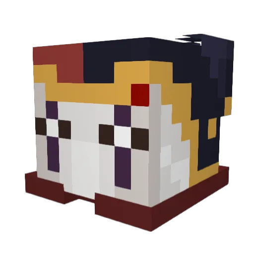 Clownkiller97000 Minecraft avatar head, 3D render