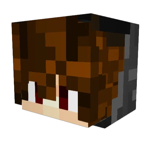 Clownman1097 Minecraft avatar head, 3D render