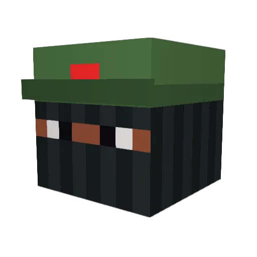 Clownshow_57 Minecraft avatar head, 3D render