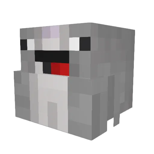 Clownz37 Minecraft avatar head, 3D render