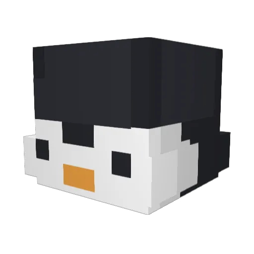 ClubChunk Minecraft avatar head, 3D render