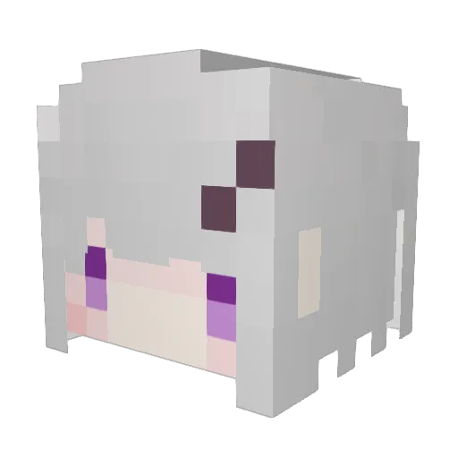 ClubDetox Minecraft avatar head, 3D render