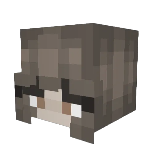 ClubTomato Minecraft avatar head, 3D render