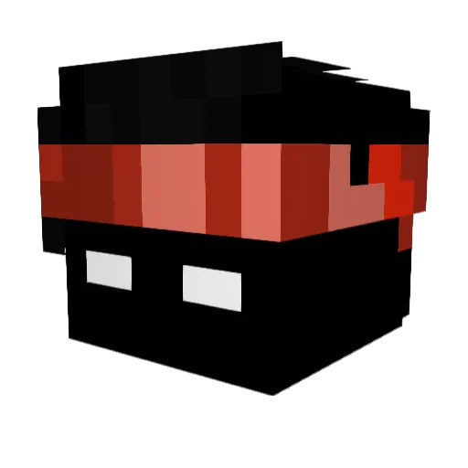 Clubstepfx Minecraft avatar head, 3D render