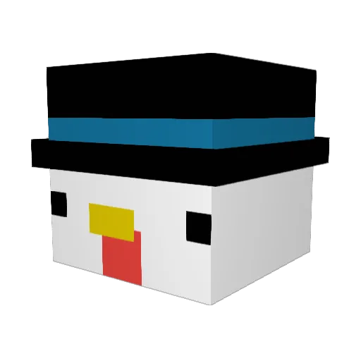 Cluckers77 Minecraft avatar head, 3D render
