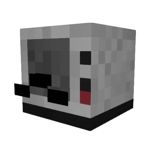 ClueI3ss Minecraft avatar head, 3D render