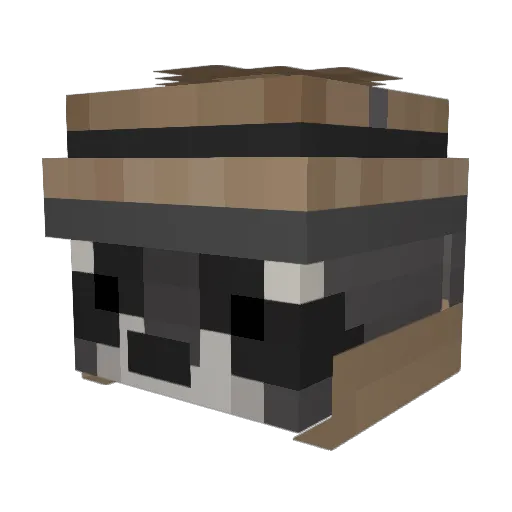 ClueNew Minecraft avatar head, 3D render