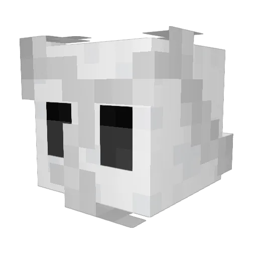 Clueide Minecraft avatar head, 3D render