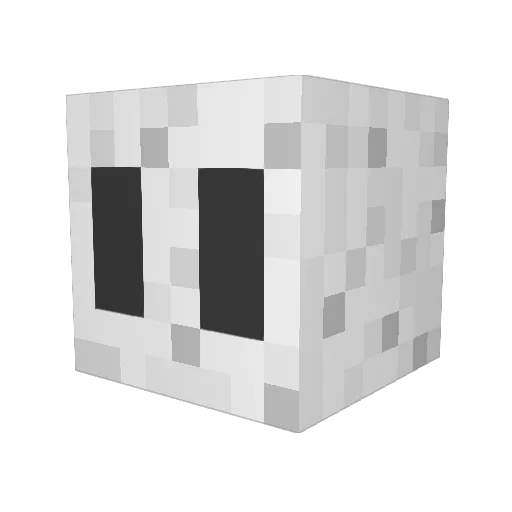 CluelessIdol24 Minecraft avatar head, 3D render
