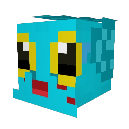 Clueless_Entity Minecraft avatar head, 3D render