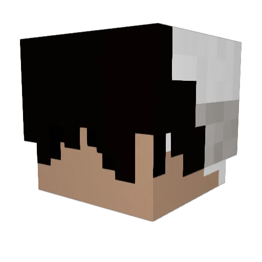 ClueyKO Minecraft avatar head, 3D render