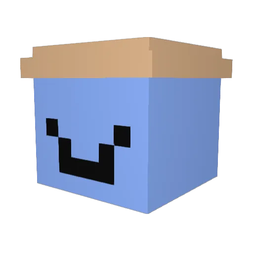 Clumatic Minecraft avatar head, 3D render