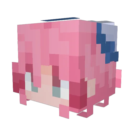 ClumsyYellow1 Minecraft avatar head, 3D render