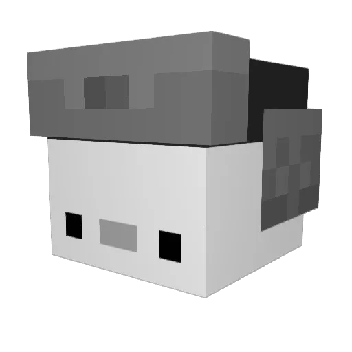 Clumxzy Minecraft avatar head, 3D render