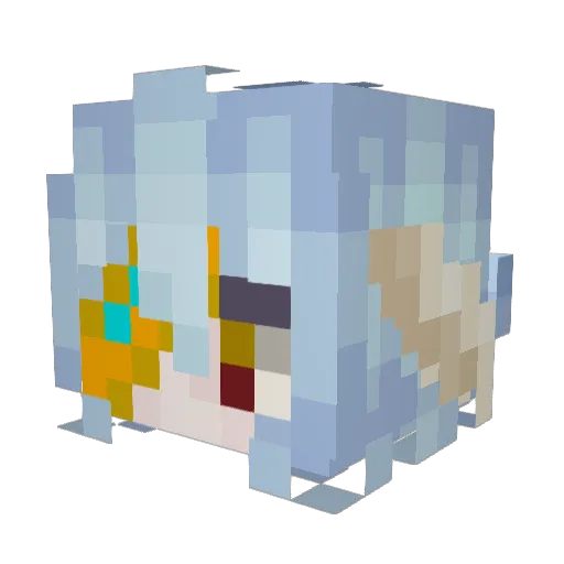 ClungoTheWise Minecraft avatar head, 3D render