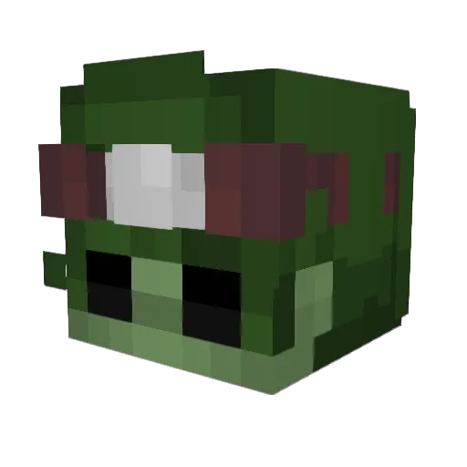 ClushBestWW Minecraft avatar head, 3D render