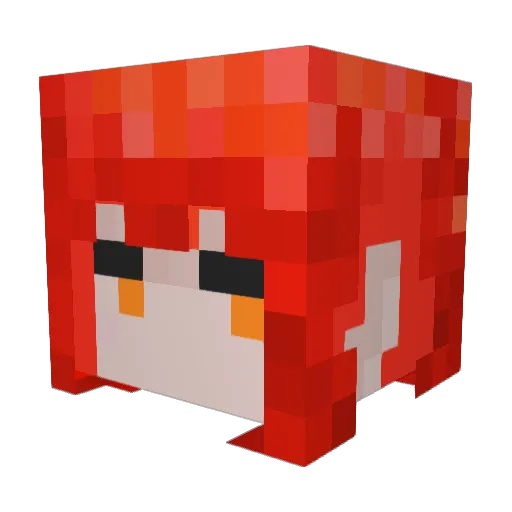 Clussy69 Minecraft avatar head, 3D render