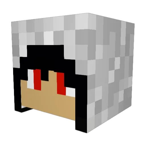 ClutchAwe Minecraft avatar head, 3D render