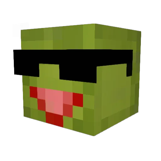ClutchBrick Minecraft avatar head, 3D render