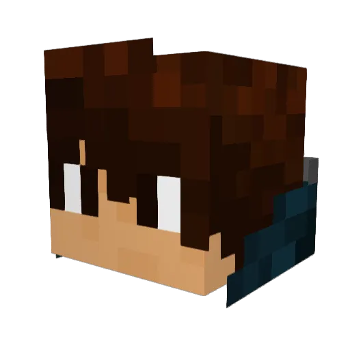 ClutchElk Minecraft avatar head, 3D render