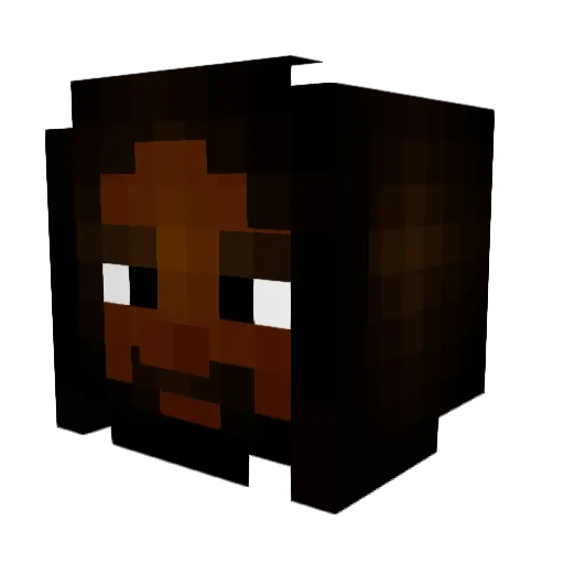 ClutchForNothin Minecraft avatar head, 3D render