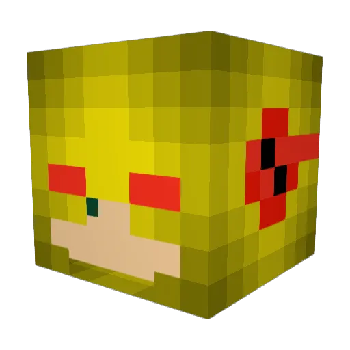 Clutch_Airlines Minecraft avatar head, 3D render