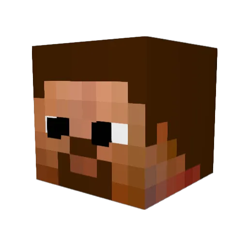 Clutchkilla Minecraft avatar head, 3D render