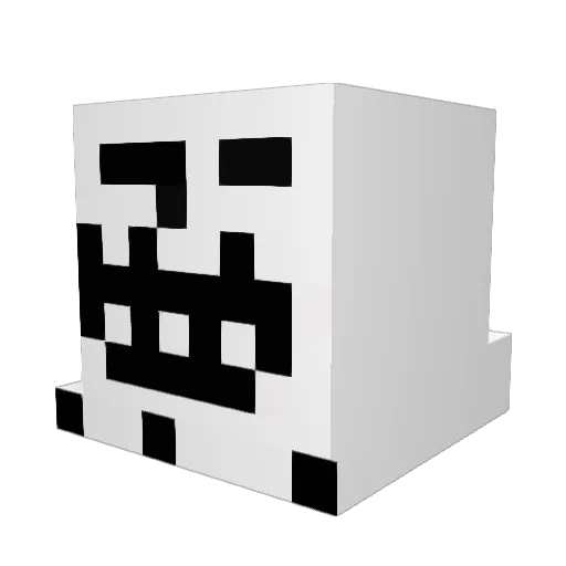 Clutchthashi Minecraft avatar head, 3D render