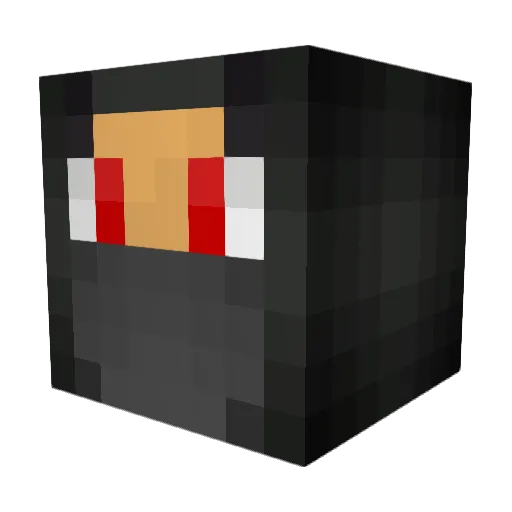 ClutchyRay Minecraft avatar head, 3D render
