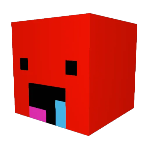 Clutzy_x Minecraft avatar head, 3D render