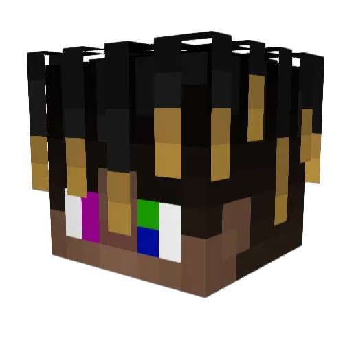 Clxpzes Minecraft avatar head, 3D render