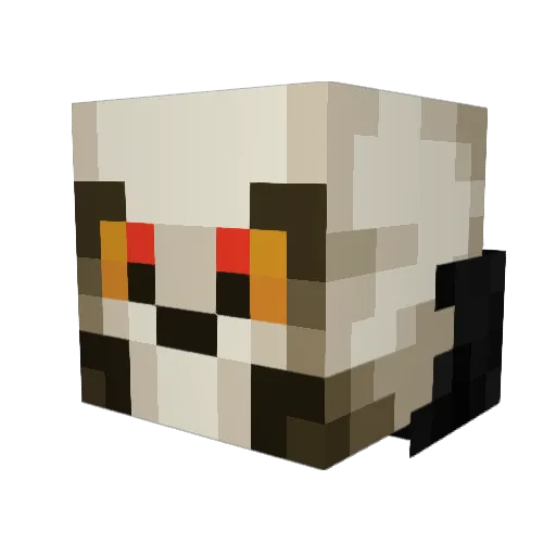 Clxsterz Minecraft avatar head, 3D render