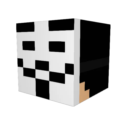 ClydeBL Minecraft avatar head, 3D render