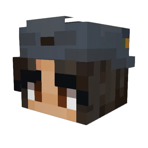 ClydeChoice Minecraft avatar head, 3D render