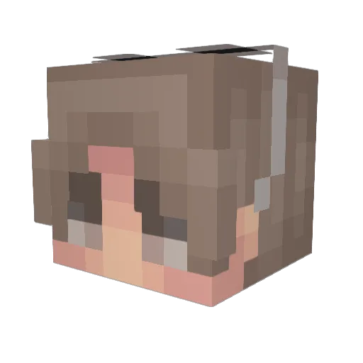 Clydz Minecraft avatar head, 3D render
