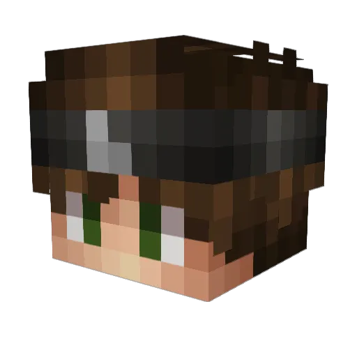 Clynt Minecraft avatar head, 3D render