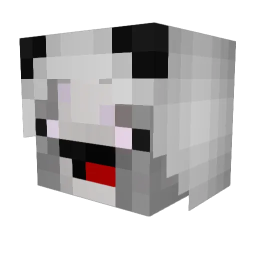 Clyteus Minecraft avatar head, 3D render