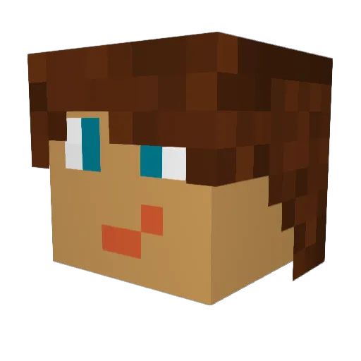 Clyus Minecraft avatar head, 3D render