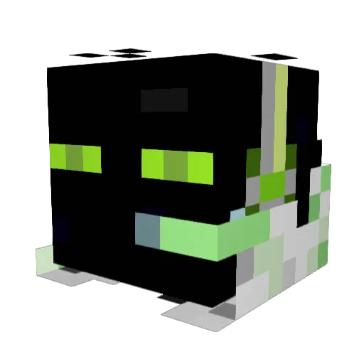 Clyxxxe Minecraft avatar head, 3D render